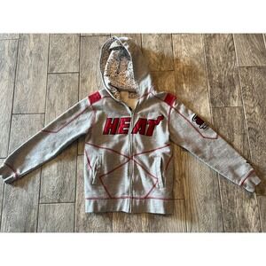 Zipway NBA‎ Basketball Miami Heat Full Zip Jacket Youth Medium 10 12 Hoodie